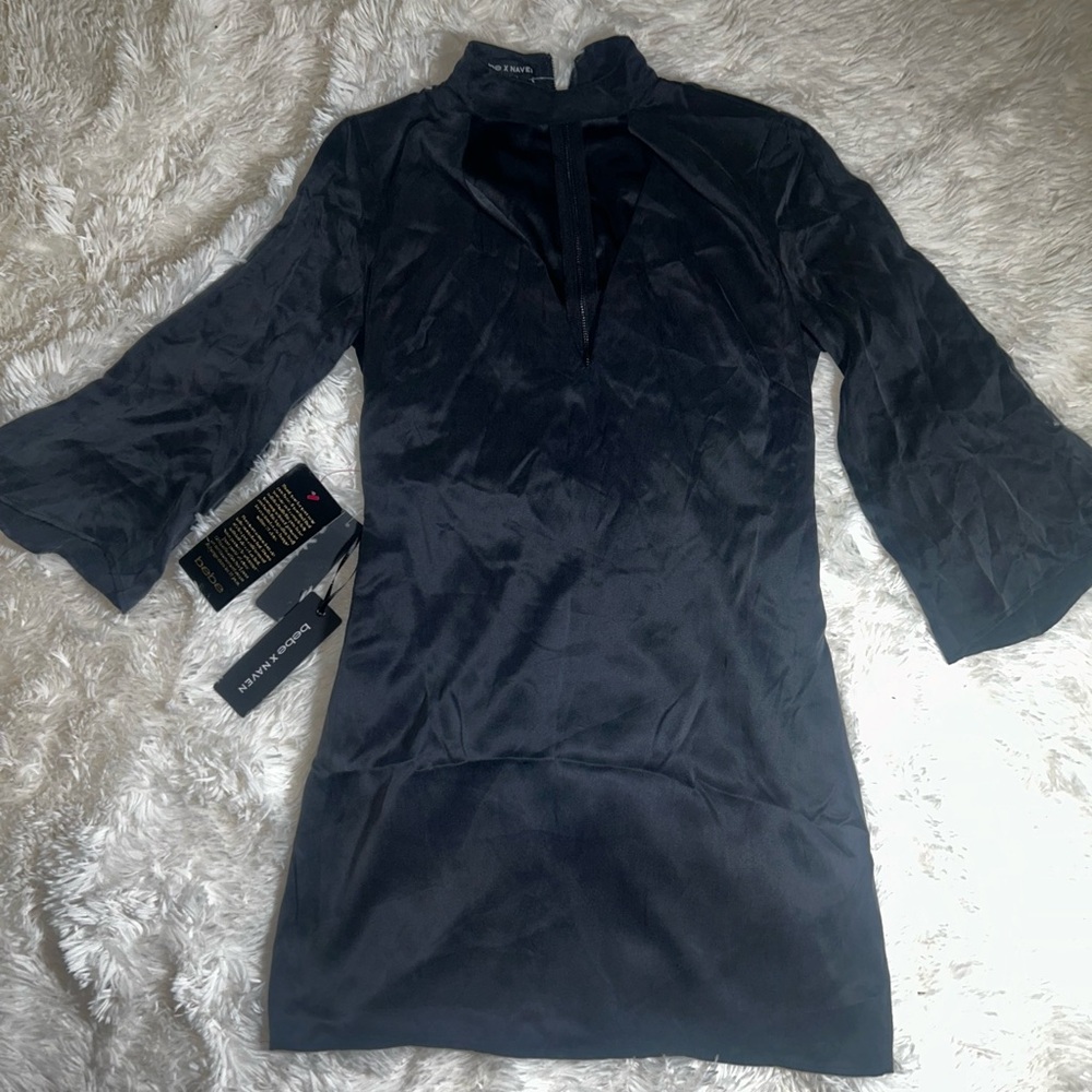 Bebe mini loose black dress